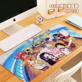 JPD123-海贼王 动漫 40X90X0.3锁边加厚键盘垫