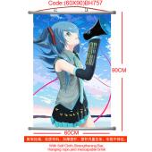 (60X90)BH757-初音未来塑杆布挂画