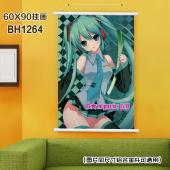 (60X90)BH1264-VOCALOID初音动漫白色塑料...