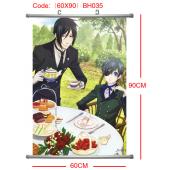 BH035-60X90黑执事塑杆布挂画(提前1天预定)