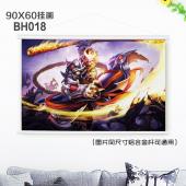 (90X60)BH018-王者荣耀动漫白色塑料杆挂画