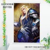 (60X90)BH1155-王者荣耀游戏白色塑料杆挂画