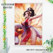 (60X90)BH1151-王者荣耀游戏白色塑料杆挂画