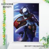 (60X90)BH1071-王者荣耀游戏白色塑料杆挂画