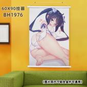 (60X90)BH1976-在地下城寻求邂逅 动漫白色塑料杆...