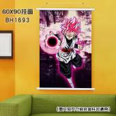 (60X90)BH1693-龙珠 动漫白色塑料杆挂画
