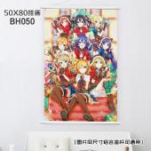 (50X80CM)050-LOVELIVE动漫白色塑料杆挂画