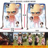 BBD077-进击的巨人动漫束口背包袋