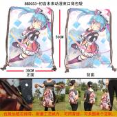 BBD053-初音未来动漫束口背包袋