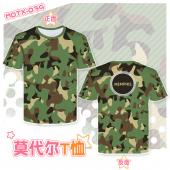 MDTX039-个性迷彩 全彩莫代尔T恤
