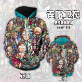 LMWY020-瑞克和莫蒂 动漫连帽卫衣