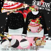 QCWY119-圣诞 全彩加绒卫衣