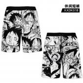 XXDK018 海贼王 动漫 休闲短裤XL