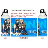 LH090-（轻音少女）珠光白铝制运动水壶