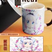 BSB175-小林家的妹抖龙 动漫 黑色全变色杯
