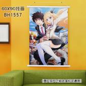 (60X90)BH1557-寄宿学校的朱丽叶 动漫白色塑料杆...