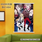 (60X90)BH1494-杀戮天使 动漫白色塑料杆挂画