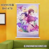 (60X90)BH1479-付丧神出租中 动漫白色塑料杆挂画