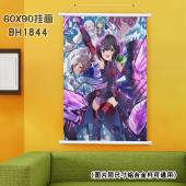 (60X90)BH1844-因为太怕痛就全点防御力了 动漫白...