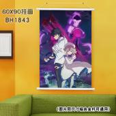 (60X90)BH1843-虚构推理 动漫白色塑料杆挂画
