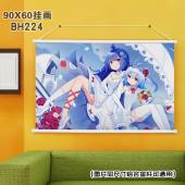 (90X60)BH224-bilibili 动漫白色塑料杆挂...