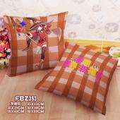 FBZ353-为美好的愿望献上祝福 动漫60X60方抱枕