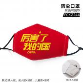 FCKZ244-加油中国 彩印防尘口罩