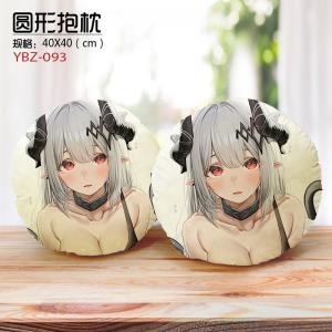 YBZ093 明日方舟 游戏 细毛绒圆形抱枕